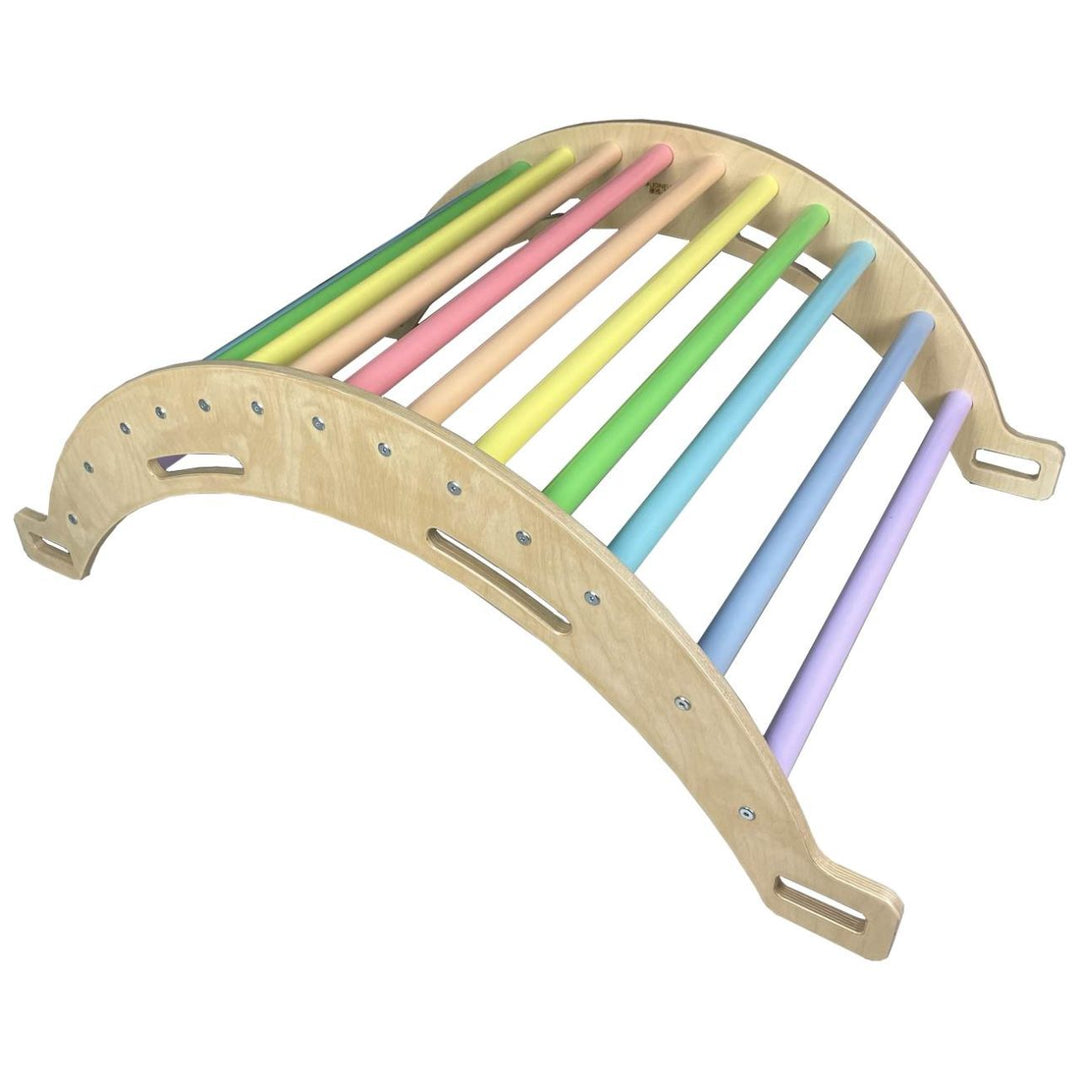 Pikler junior arch in pastel rainbow finish