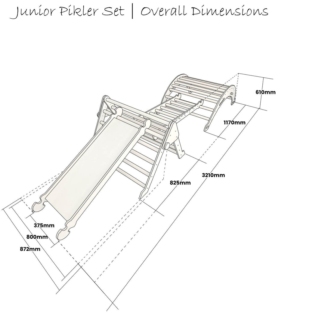 Pikler junior climbing set schematic