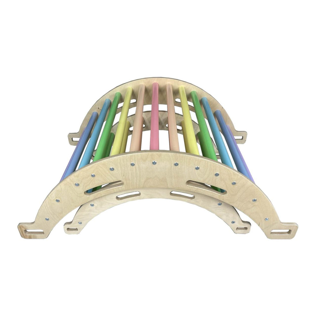 Pikler Inspired Junior Arch Pastel Rainbow